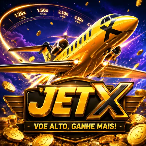 Jato decolando com rastro de fogo no jogo JetX