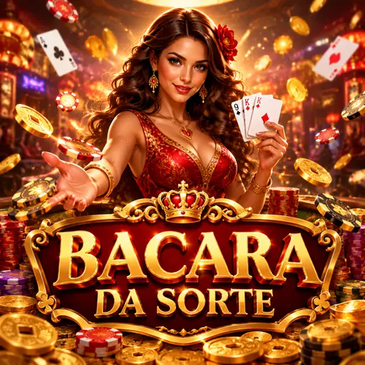 Mesa de bacará ao vivo elegante com dealer distribuindo cartas