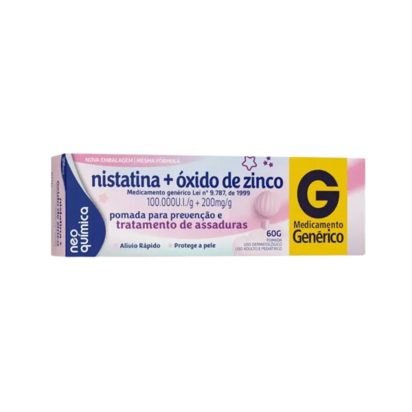NISTATINA+OX ZINC POM DERM 60G